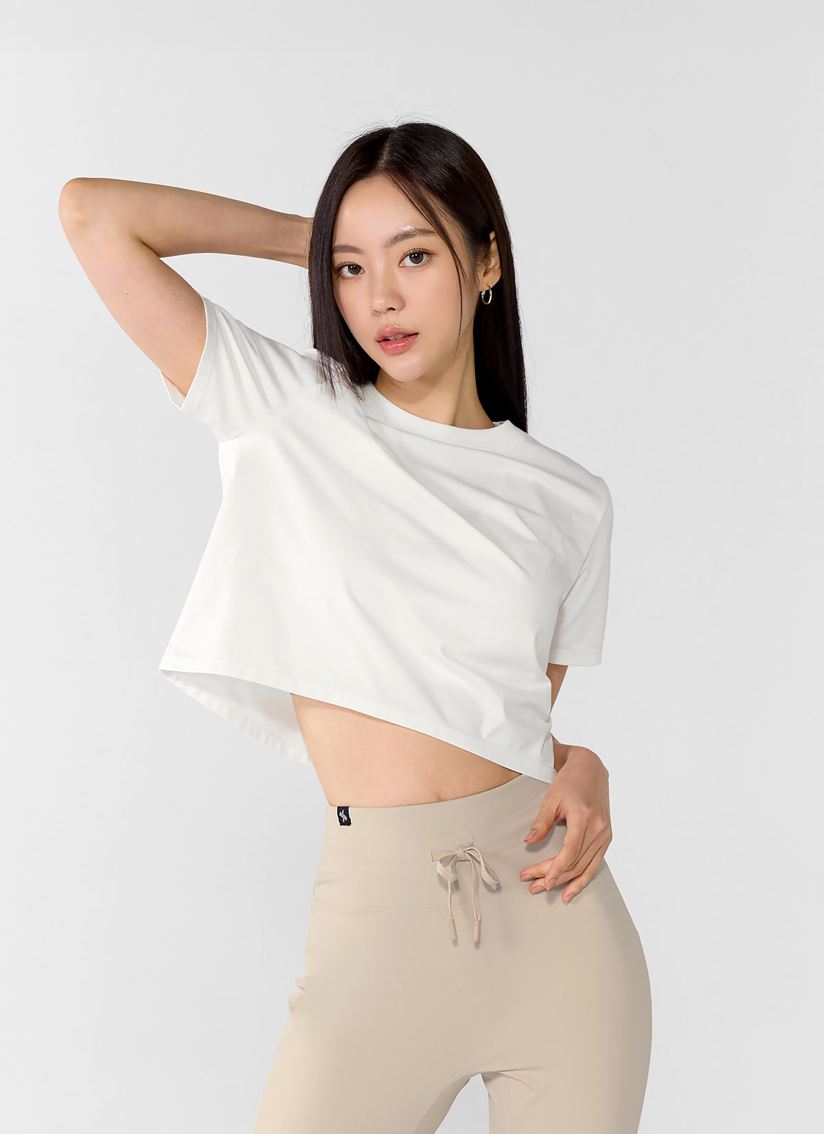 Basic Stretch Cropped T-shirts