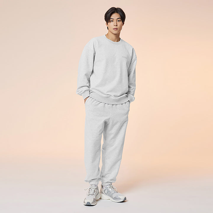 Small Letter Sweater Jogger Pants