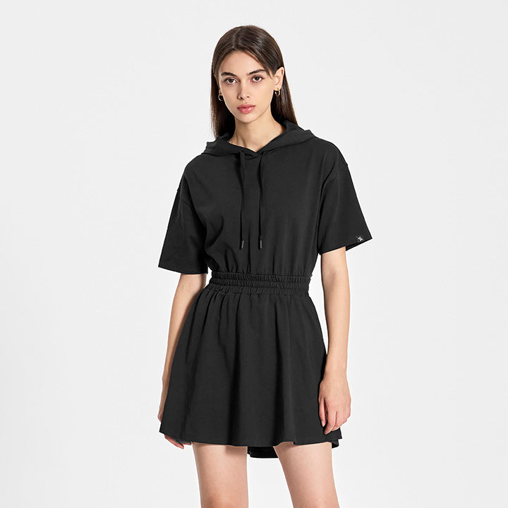 Cotton Banding Back open One-Piece Dress