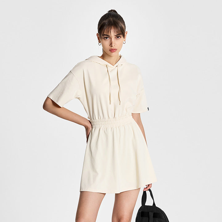 Cotton Banding Back open One-Piece Dress