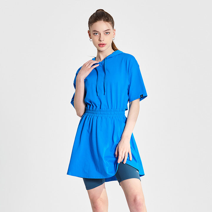 Cotton Banding Back open One-Piece Dress