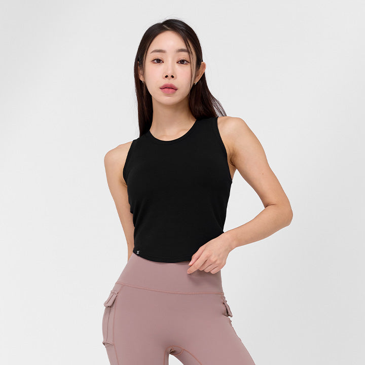 Soft Tension Crop Sleeveless