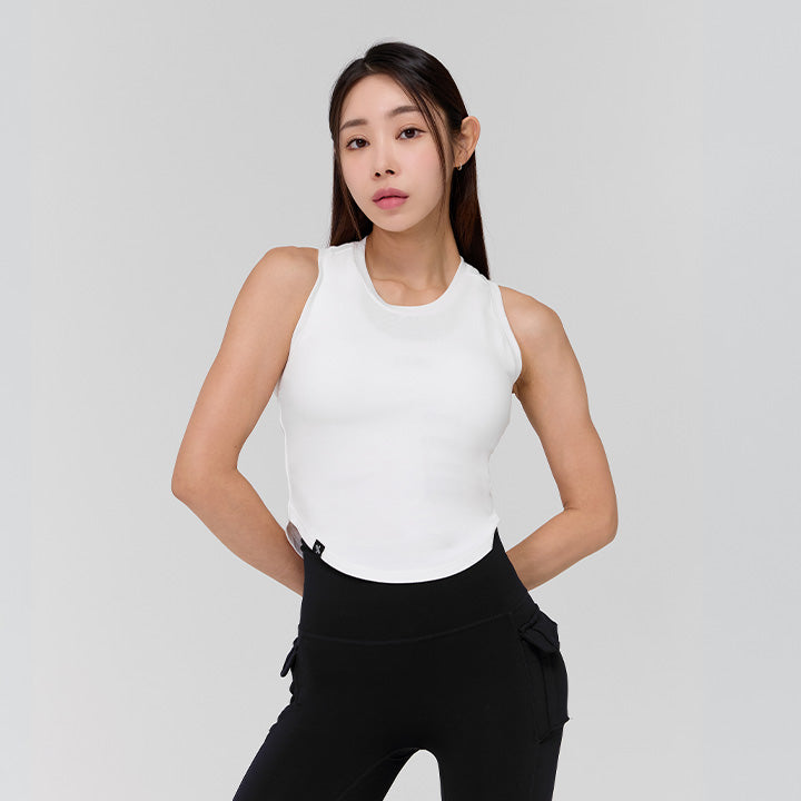 Soft Tension Crop Sleeveless