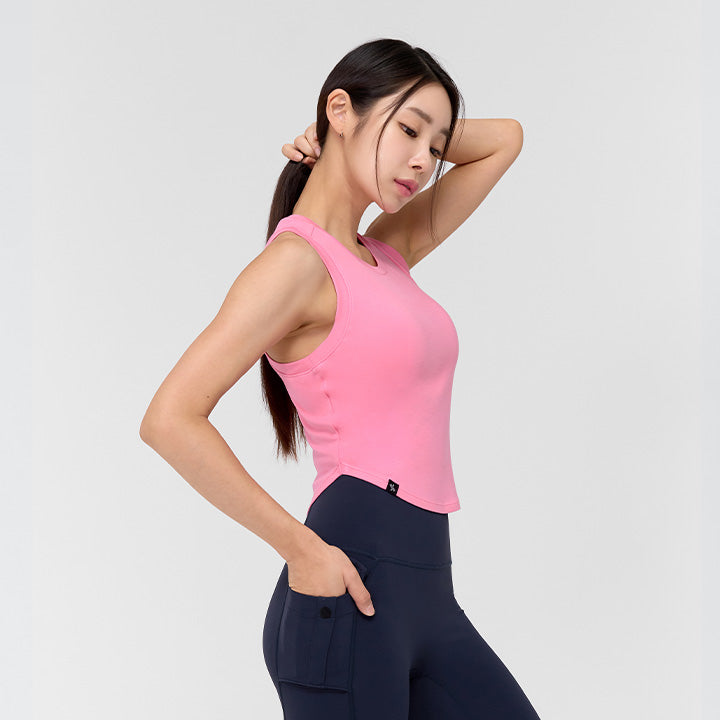 Soft Tension Crop Sleeveless