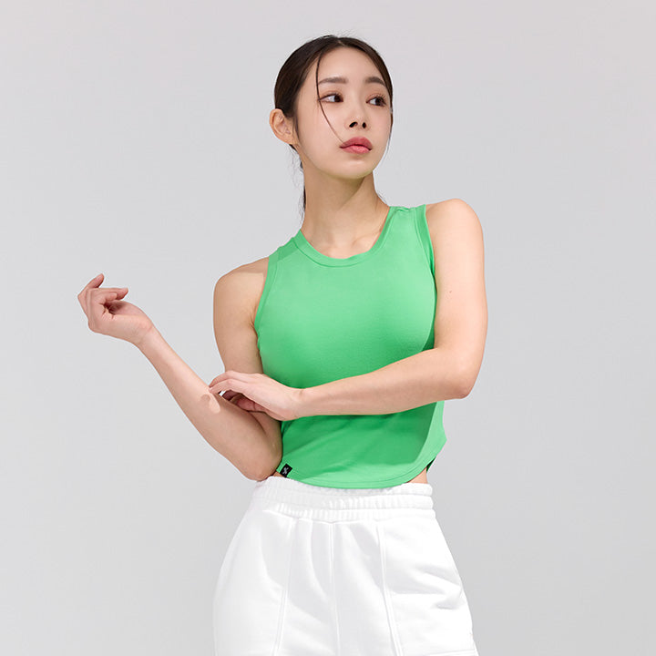 Soft Tension Crop Sleeveless