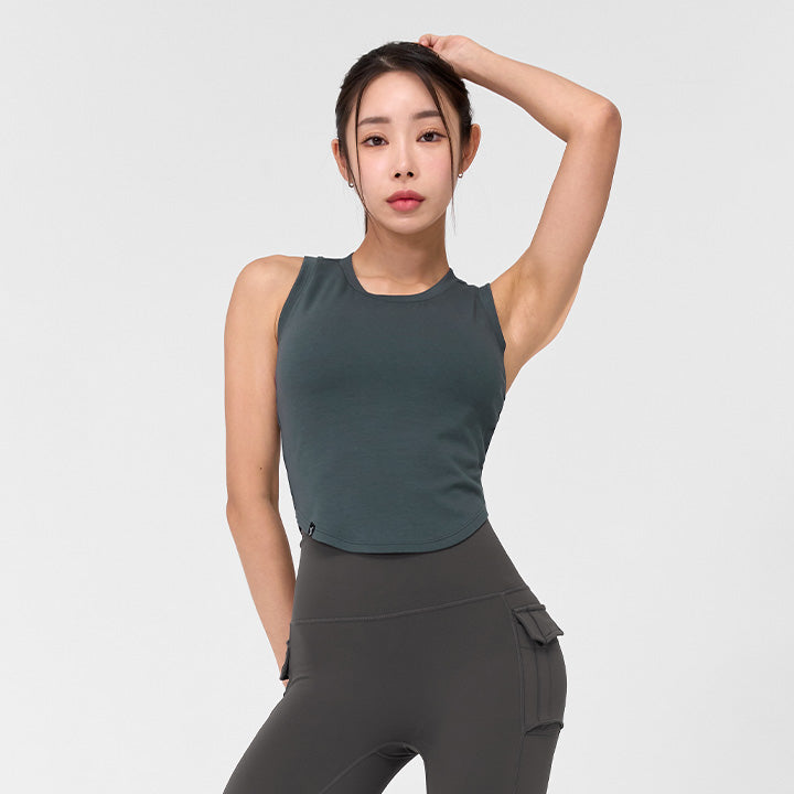 Soft Tension Crop Sleeveless