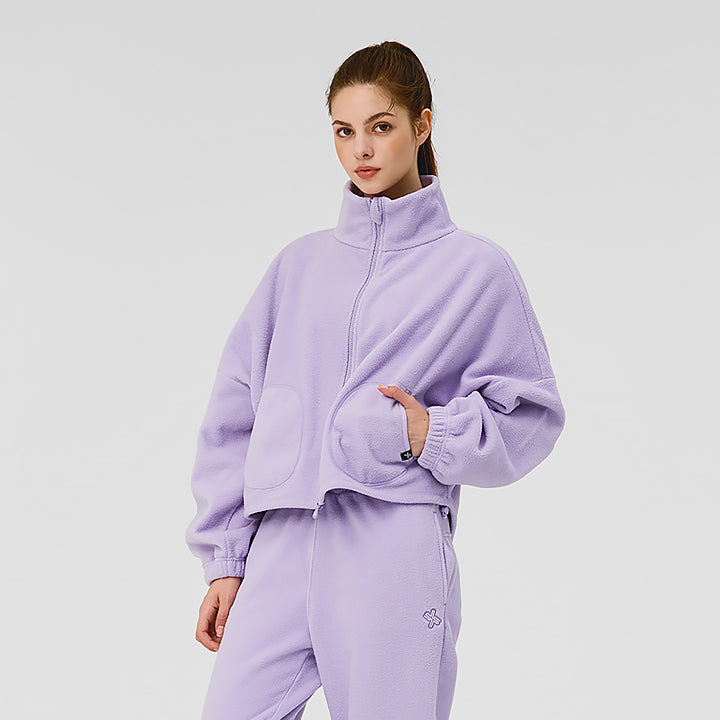 Soft Fleece High-neck Zip up