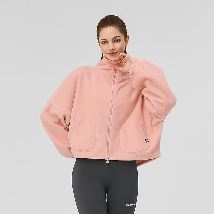 Soft Fleece High-neck Zip up