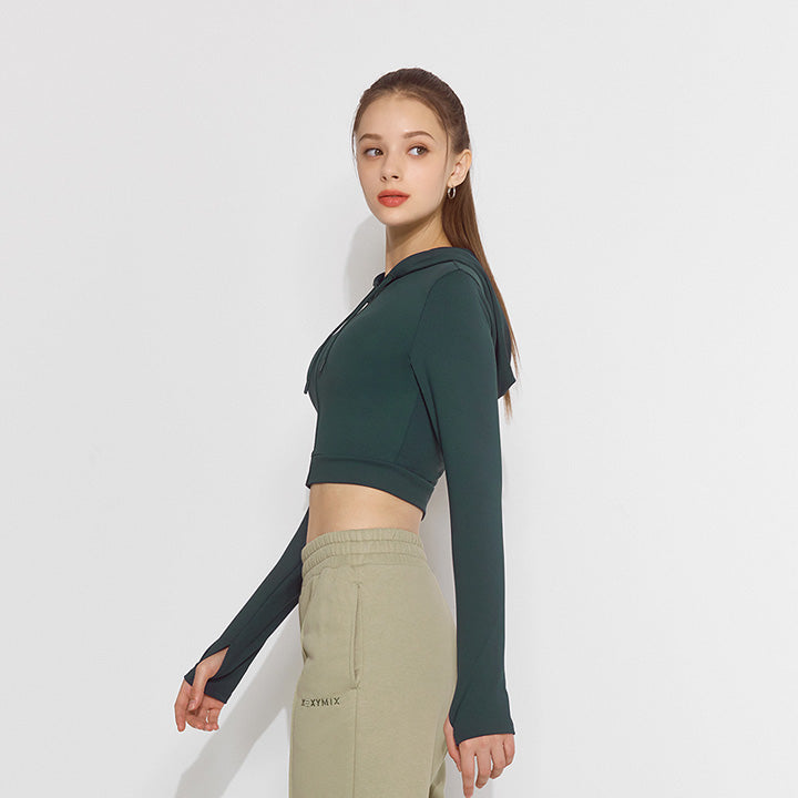 Slimfit Crop Zip-up