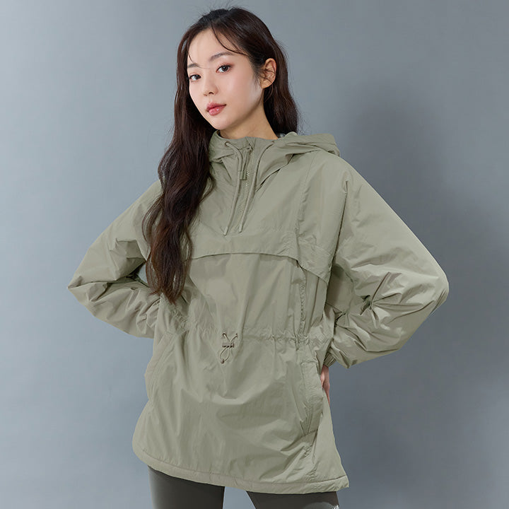 High Neck Anorak String Padding