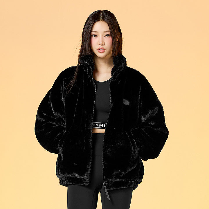 Loose Fit Eco Fur Jacket