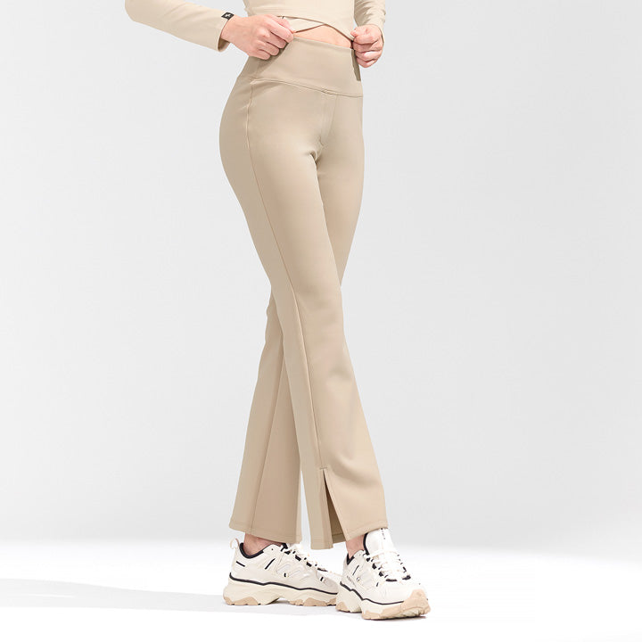 Stretch Formal Bootscut Slit Pants