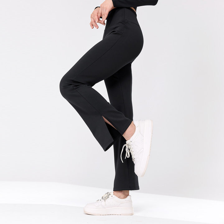 Stretch Formal Bootscut Slit Pants