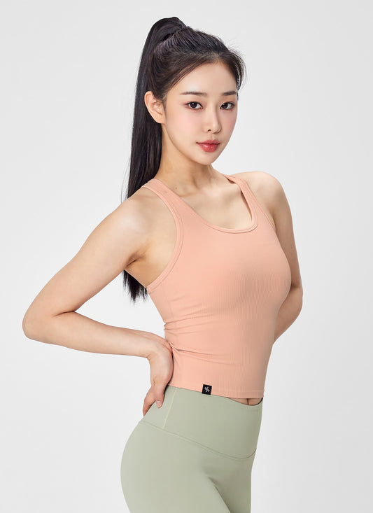 [2 FOR $49] Soft Ribbed Racerback Top