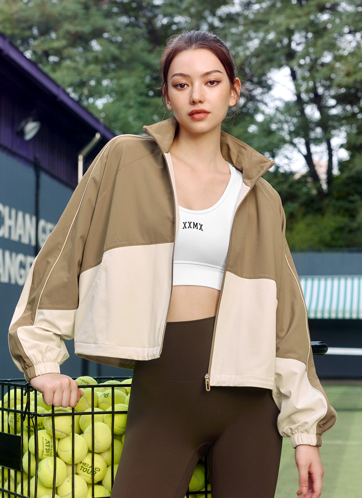 Mild Color Block Windbreaker