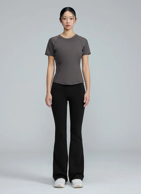[SET] Daily Feather Short Sleeve + Black Label Bootcut Pants