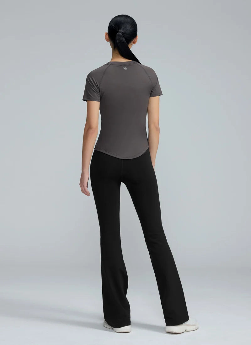 [SET] Daily Feather Short Sleeve + Black Label Bootcut Pants