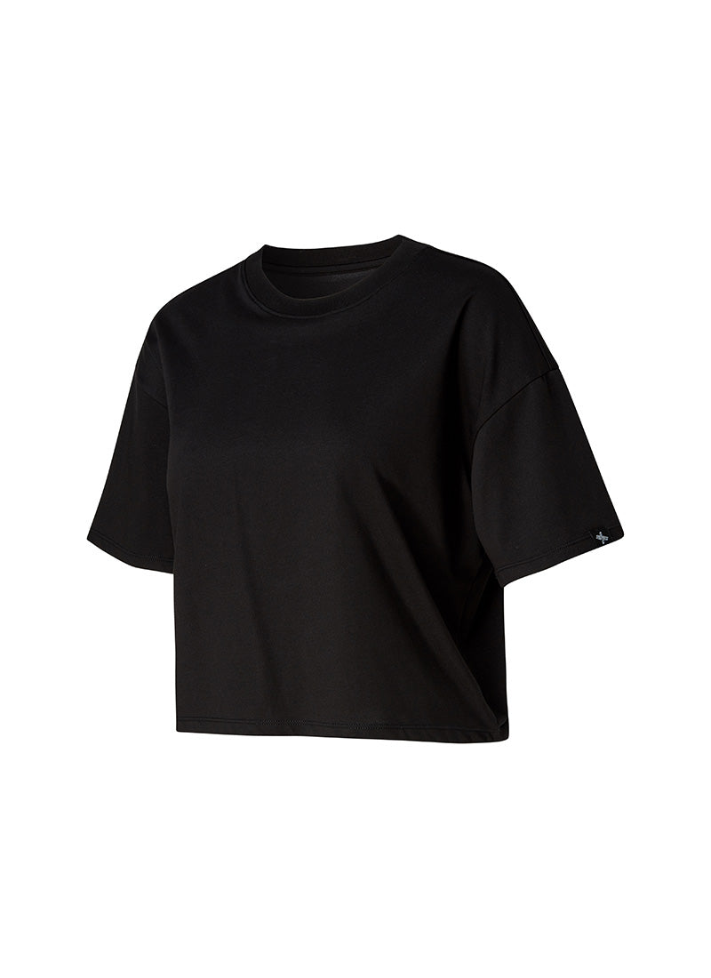 Cool Touch Basic Cropped T-shirts