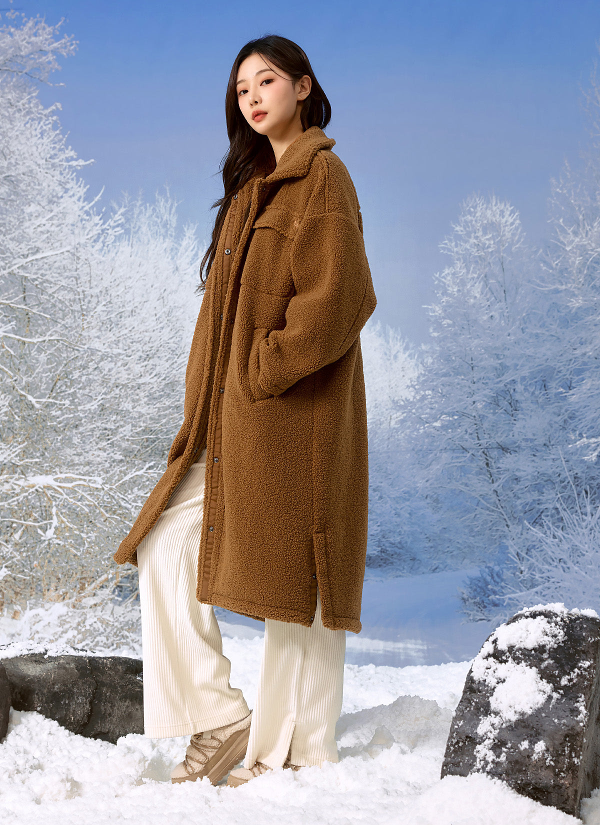 Sherpa Cozy Long Jacket