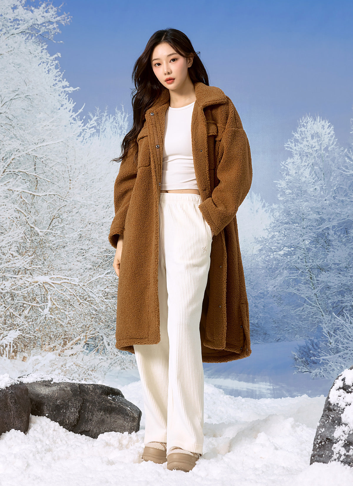 Sherpa Cozy Long Jacket