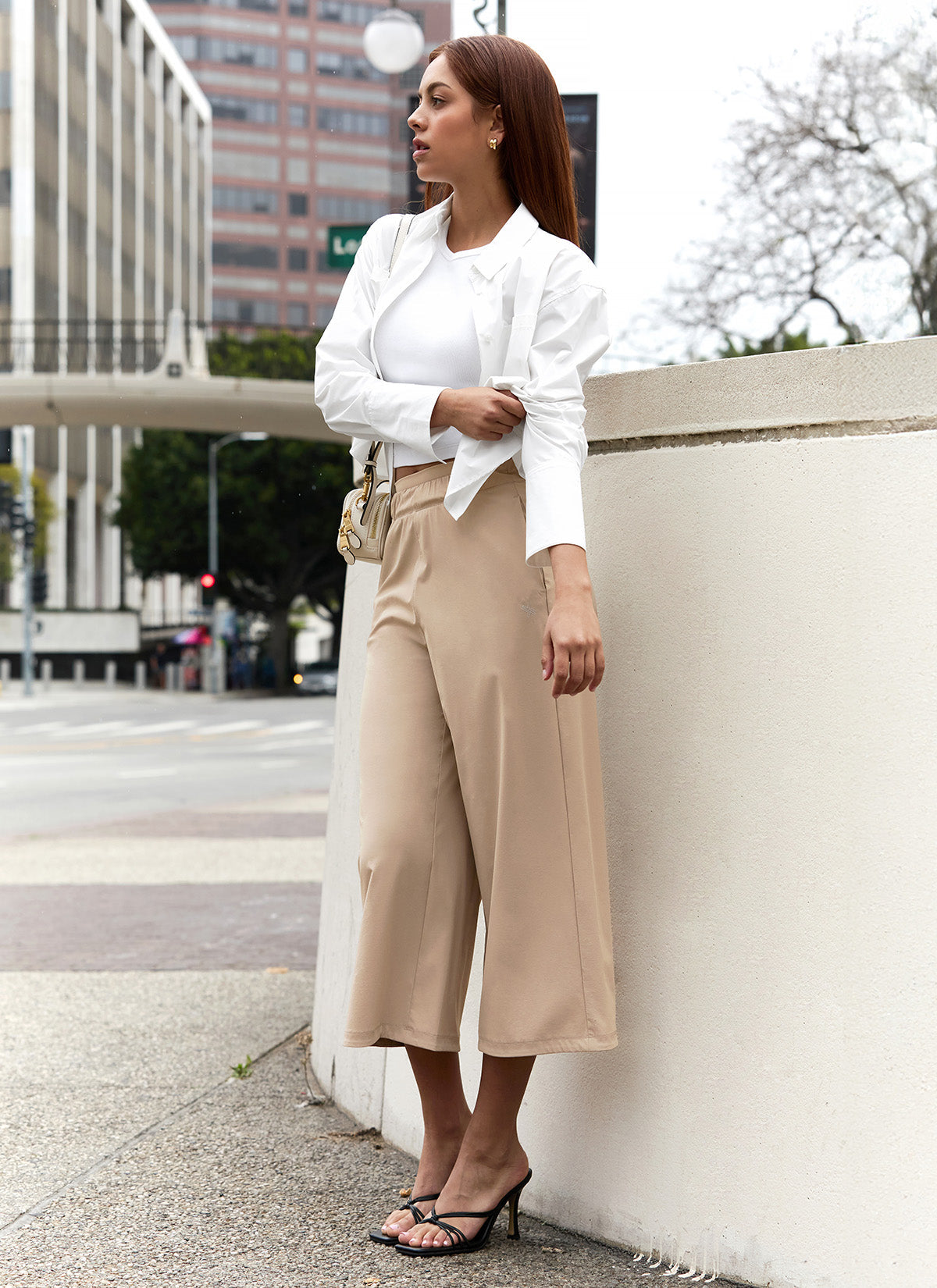 Slick Light Double Banding 8.5" Wide Pants