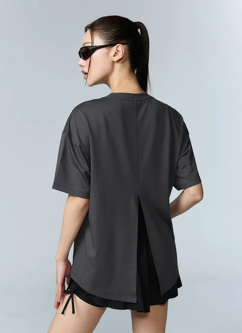[2 FOR] Ice Feather Mesh 2.0 Back Slit Short Sleeve