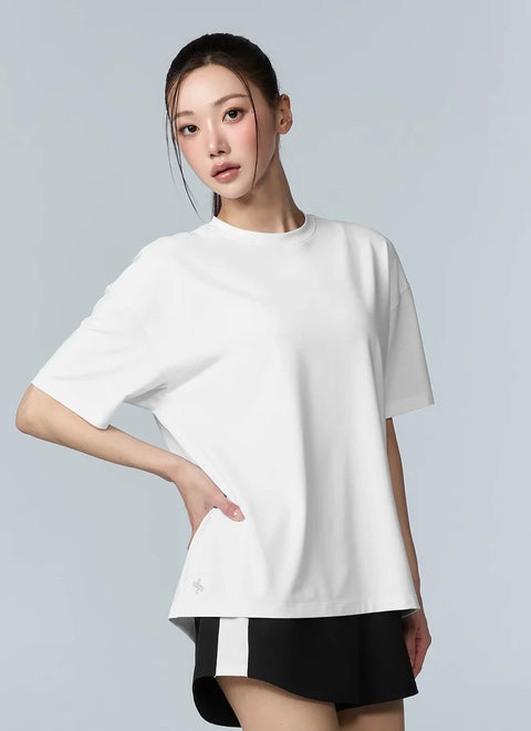 [2 FOR] Ice Feather Mesh 2.0 Back Slit Short Sleeve