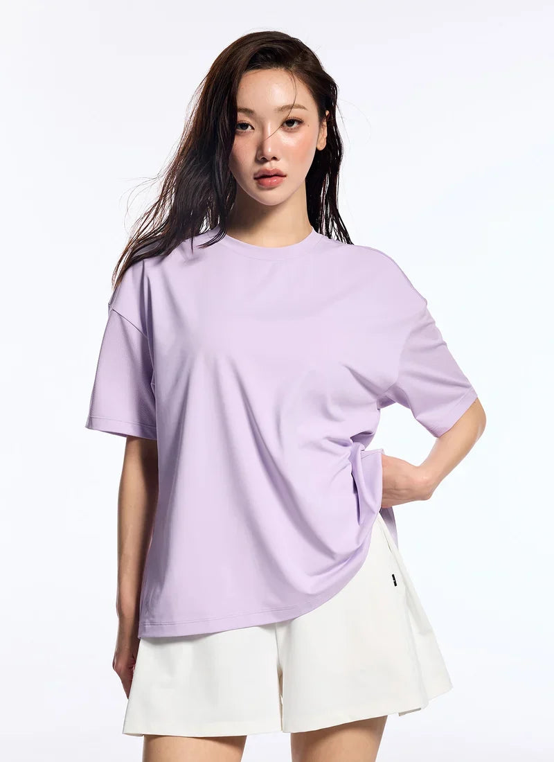 [2 FOR] Ice Feather Mesh 2.0 Back Slit Short Sleeve