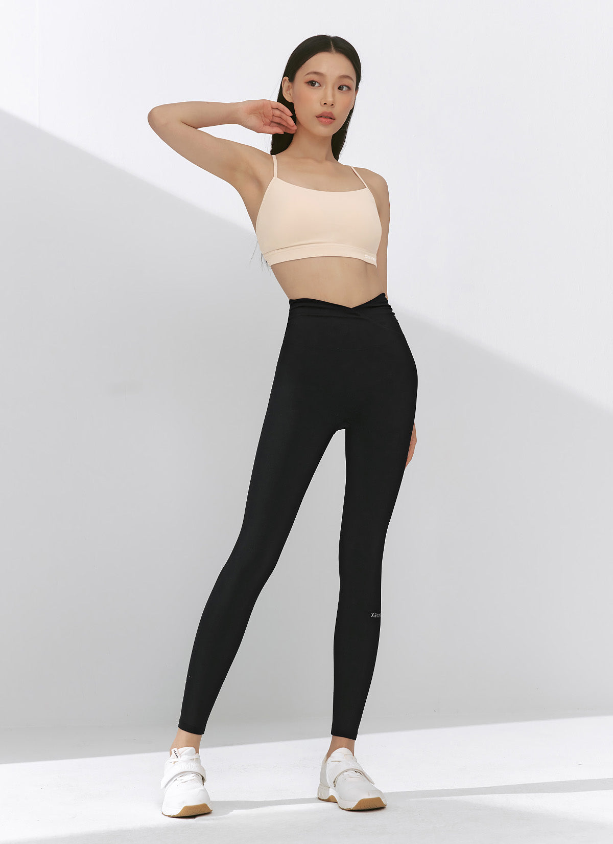 Black Label Power Rise Shirring Leggings