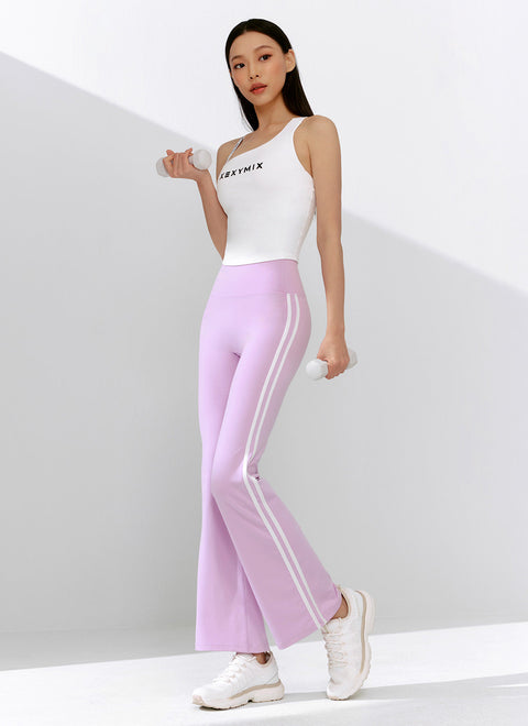 Comfort Fine Track Line Boots Cut Leggings