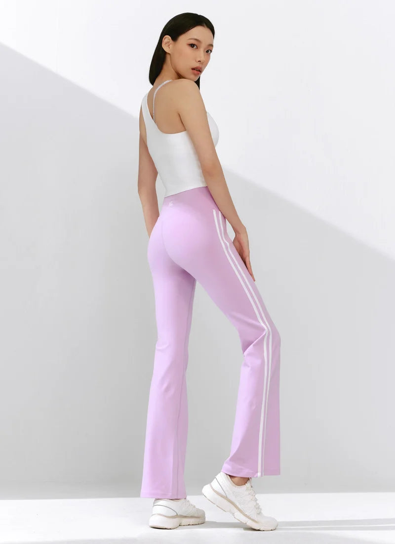 [2 FOR] Comfort Fine Track Line Boot Cut Leggings