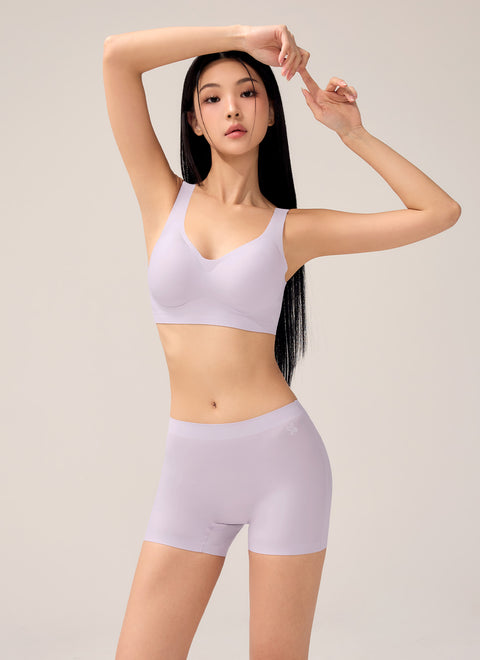 [SET] Mellow Day Hook-Closure Bra & Boxer Briefs