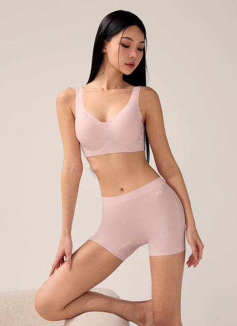 [SET] Mellow Day Hook-Closure Bra & Boxer Briefs