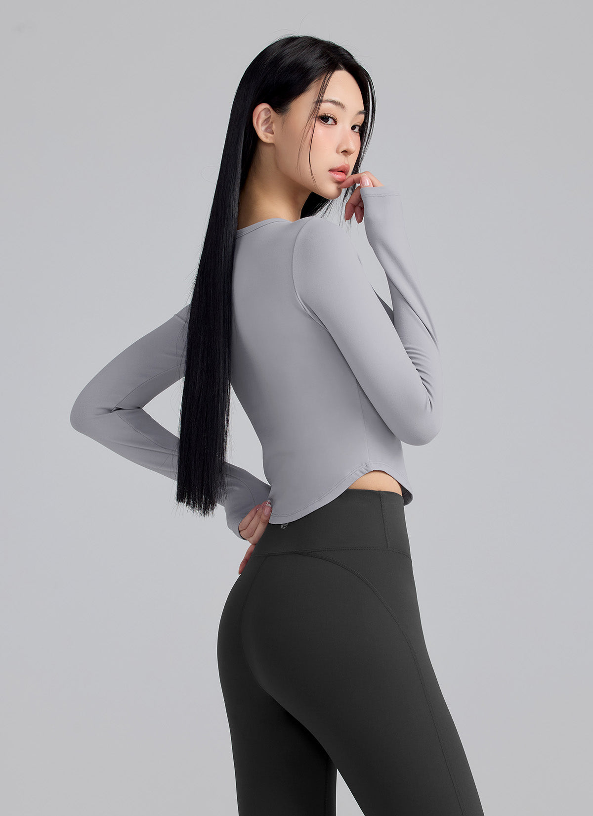 All-in-One In-Pad Cropped Long Sleeve