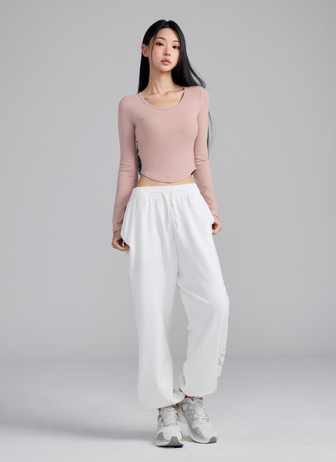 All-in-One In-Pad Cropped Long Sleeve