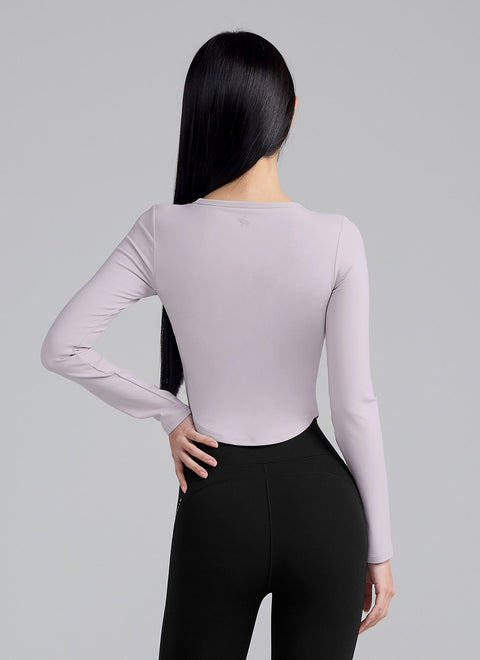 All-in-One In-Pad Cropped Long Sleeve