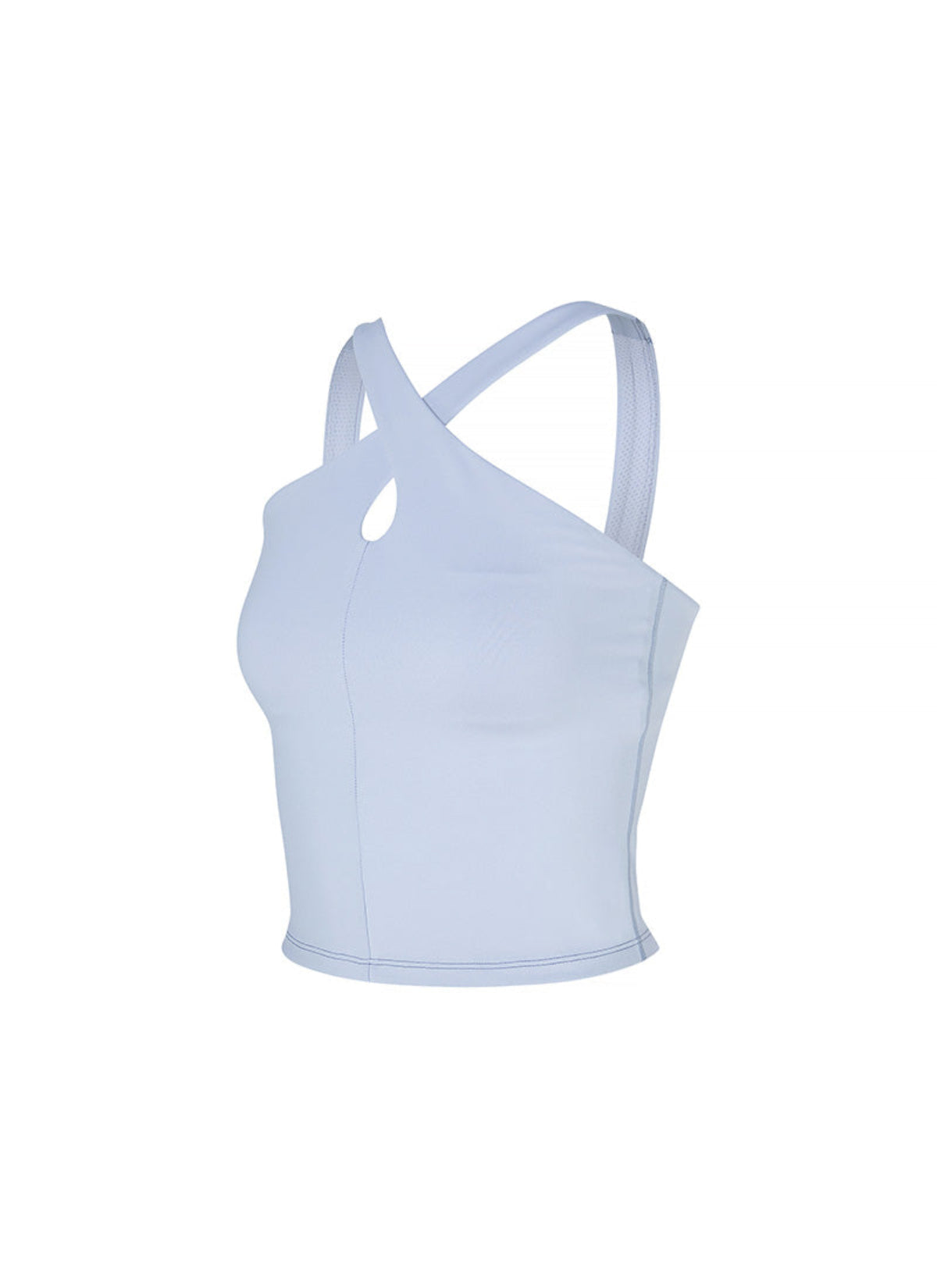 Comfort Fine Cross Neck Cropped Top