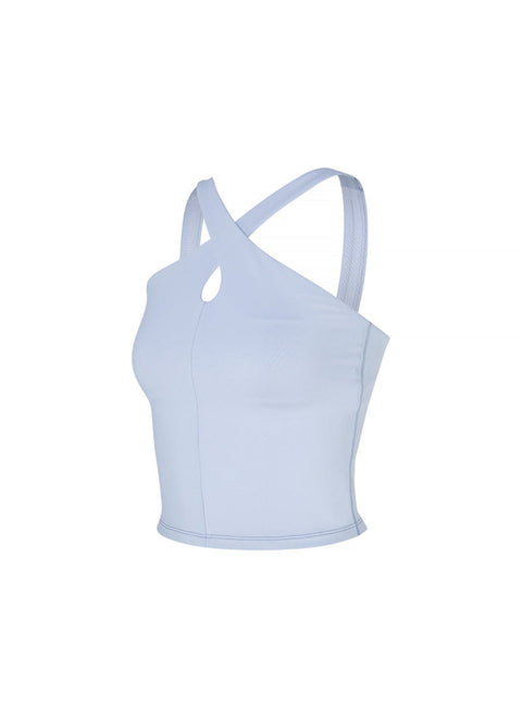 Comfort Fine Cross Neck Cropped Top