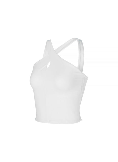 Comfort Fine Cross Neck Cropped Top