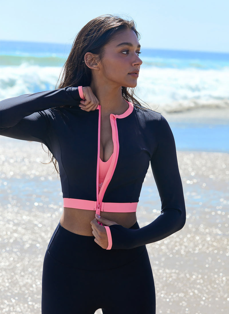 [SET] Summer Breeze Zip-Up Leggings Set