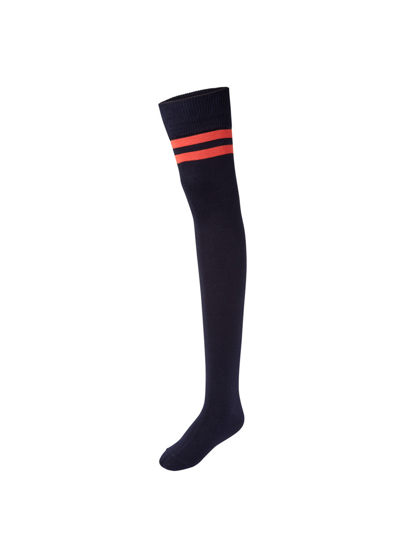 Double Line Over Knee Socks