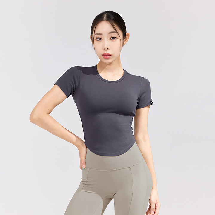 Soft Tension Round Crop Top