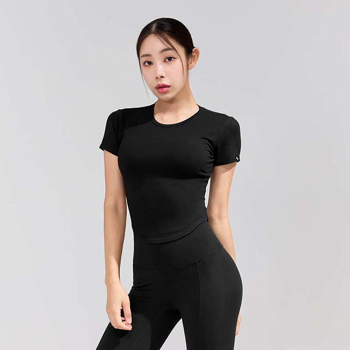 Soft Tension Round Crop Top