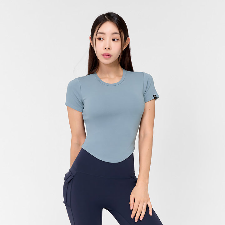 Soft Tension Round Crop Top