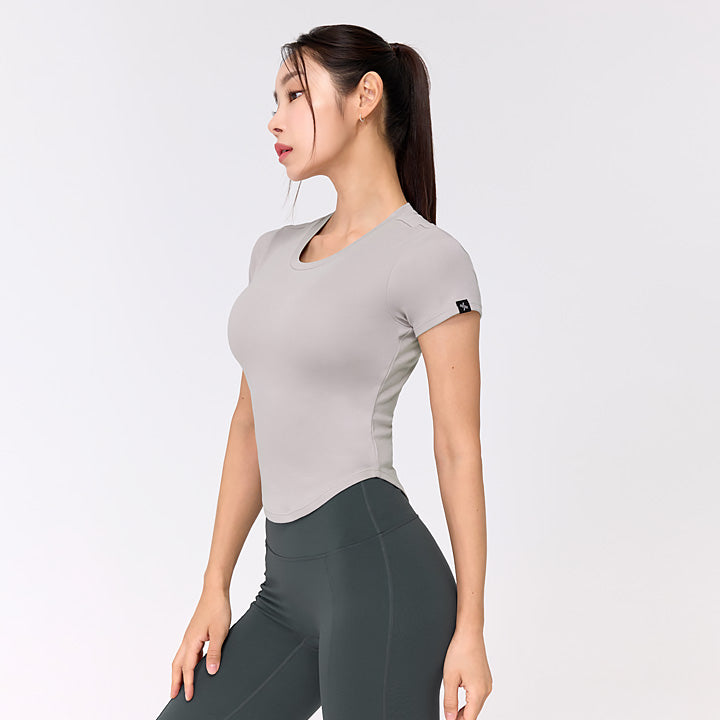 Soft Tension Round Crop Top