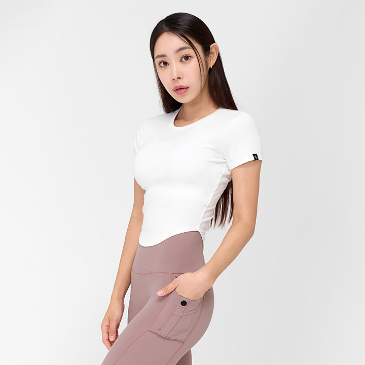 Soft Tension Round Crop Top