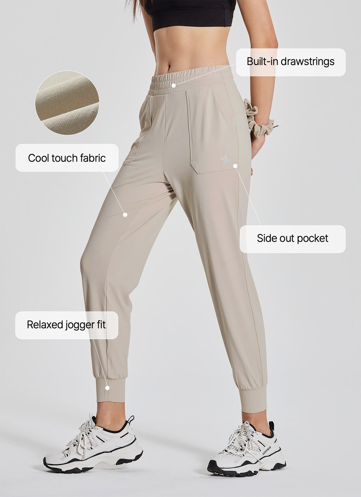 Medium Feather In-Band Jogger Pants