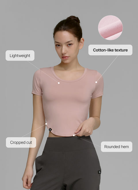 XELLA Light Round Cropped Top (NEW COLORS)