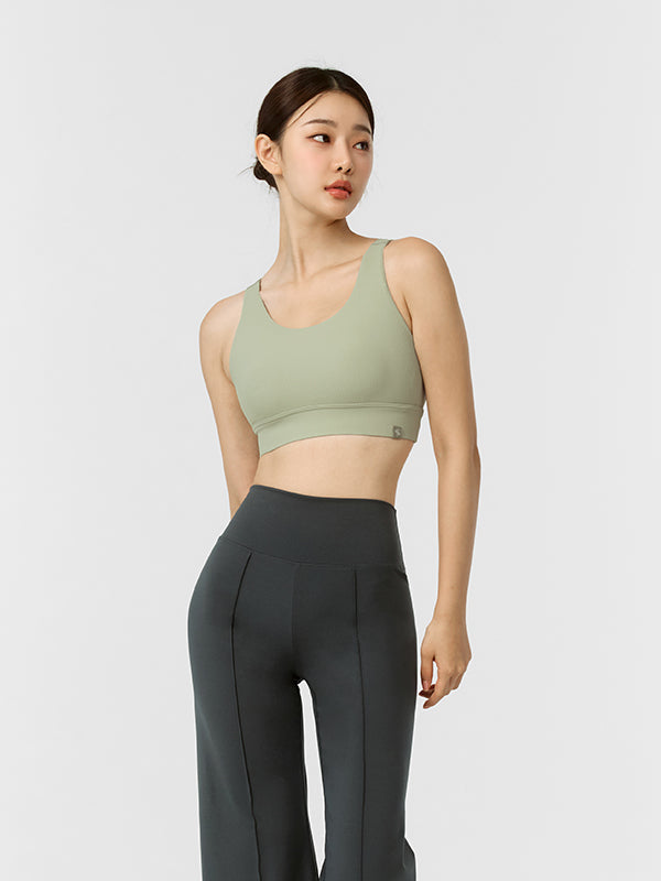 Comfort Tension Ribbed Bra Tops