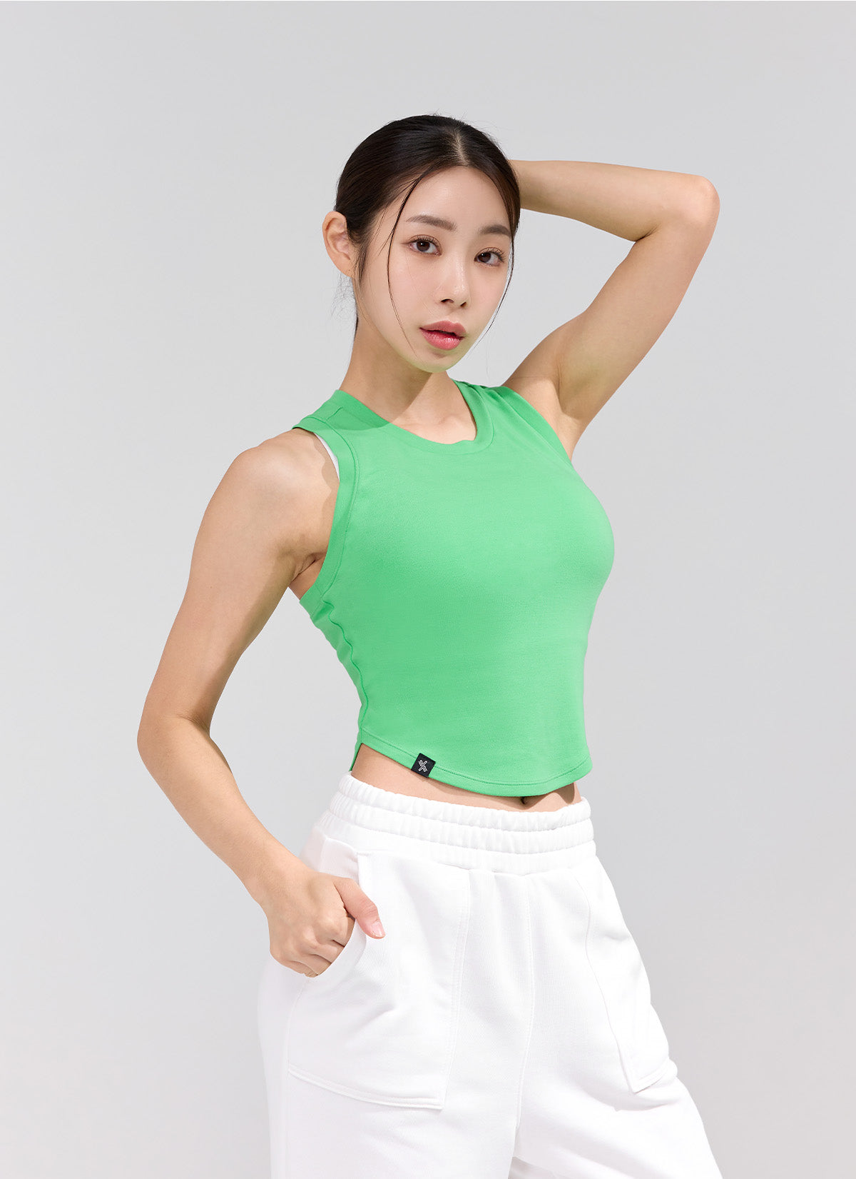 Soft Tension Crop Sleeveless